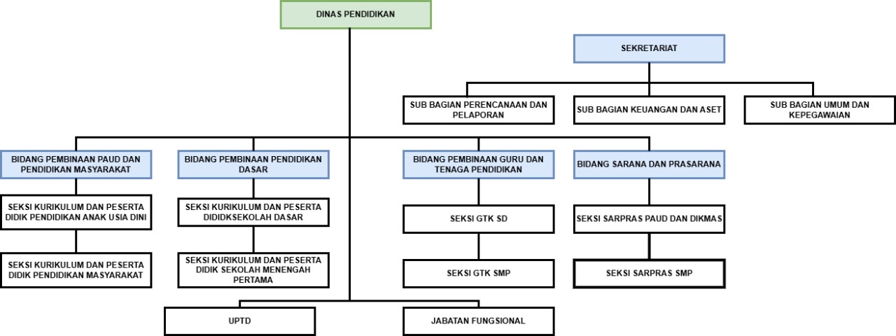 STRUKTUR ORGANISASI DINAS PENDIDIKAN KABUPATEN BARITO KUALA